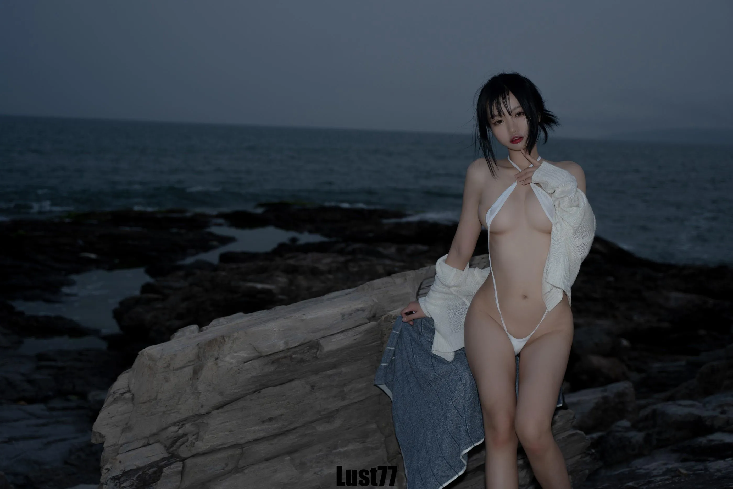柒柒要乖额 – NO.034 礁石海岸 [52P]插图6
